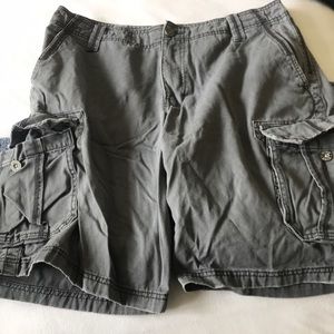 Grey cargo shorts